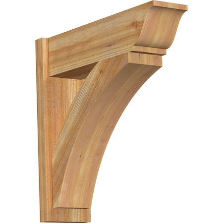 Ekena Millwork Thorton Rough Sawn Traditional Outlooker, Western Red Cedar, 8"W x 28"D x 28"H OUT08X28X28THR01RWR